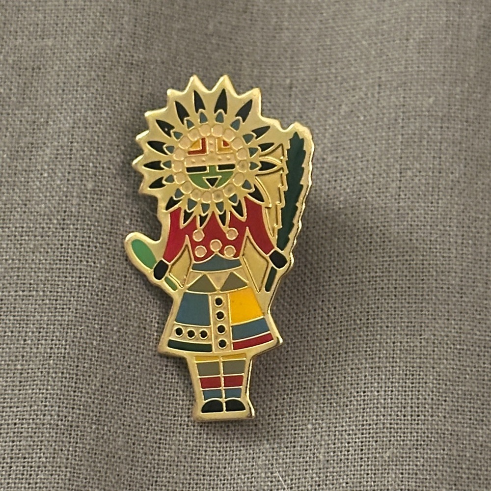 Native American Hopi Kachina Doll Pin